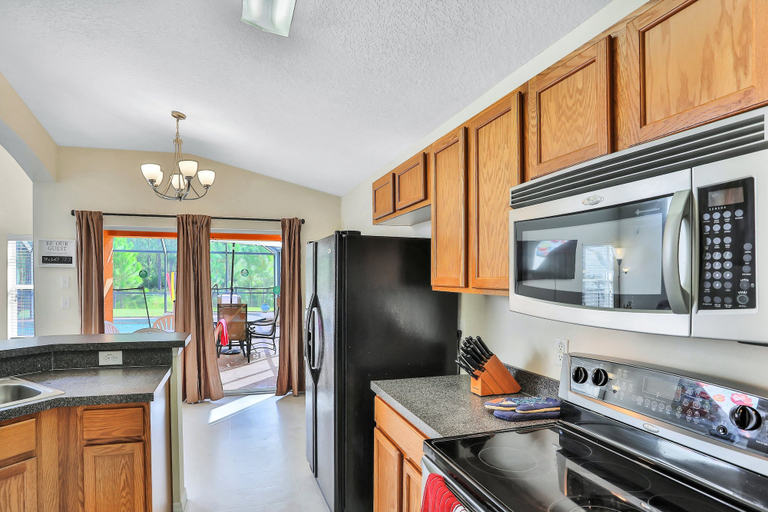 Private kitchen 4, Spacious, Single Family Home w/ a Private Pool & Fun-filled Game Room, Polk