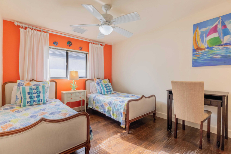 Bedroom 4, Private Pool + Sunroom Beach Escape at Manatee, Collier