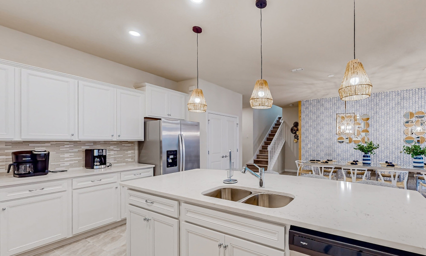 Private kitchen 3, Spacious Private Home w/ Private Pool, Resort Style Waterpark & Mini Golf Access, Polk