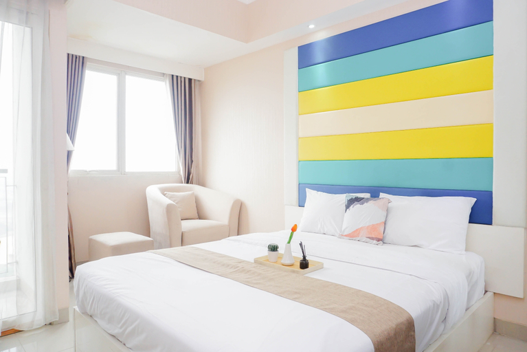 Bedroom 3, Enjoy Restful Living in Studio Room at Apartment Oasis Cikarang By Travelio, Cikarang