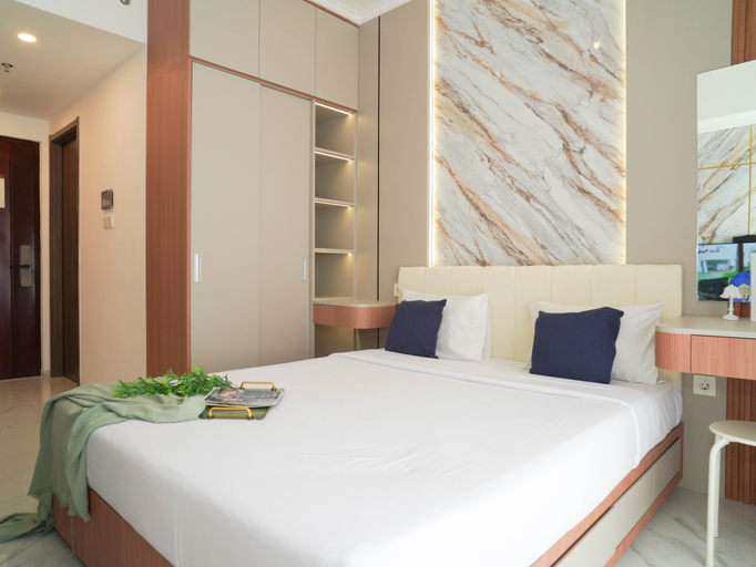 Bedroom 3, Bright and Homey Studio Room at Apartment Sky House BSD By Travelio, Tangerang Selatan