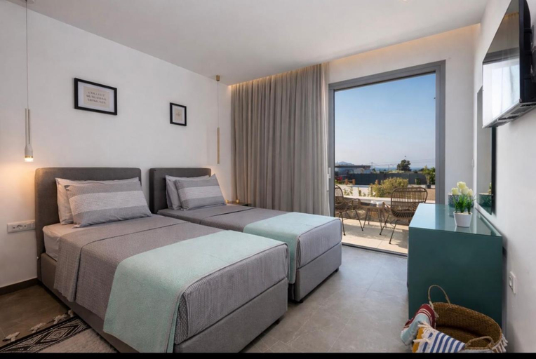 Bedroom, Private Villa Karydia with private pool, South Aegean