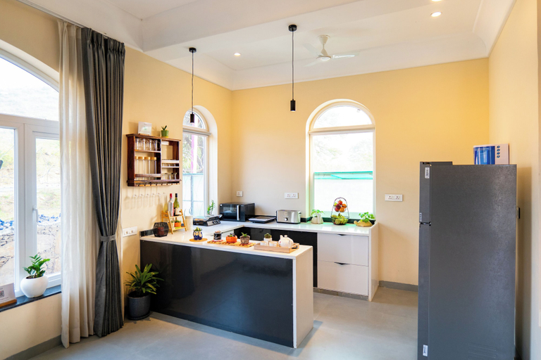 Private kitchen 3, ELIVAAS Vaikunth 3BHK Villa Getaway, Udaipur