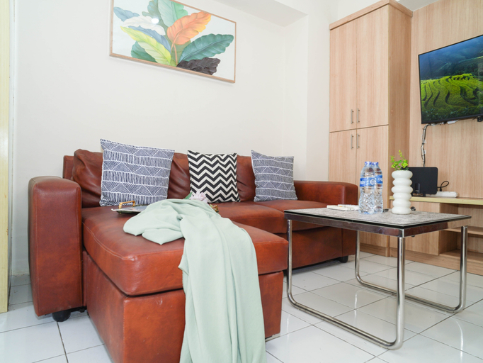 Living Room 2, Practical 2BR for 3 Pax at Kebagusan City Apartment By Travelio, South Jakarta