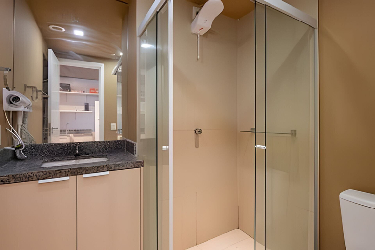 Bathroom, Flat Vila Madalena, São Paulo