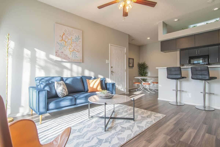 Living area 3, Irving Apartments, Irving