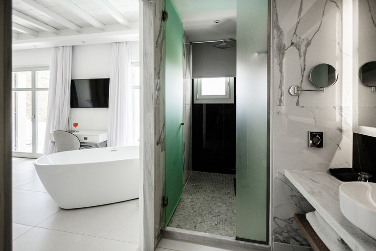 Bathroom 5, EPIC BLUE HOTEL SUITES & VILLAS, South Aegean