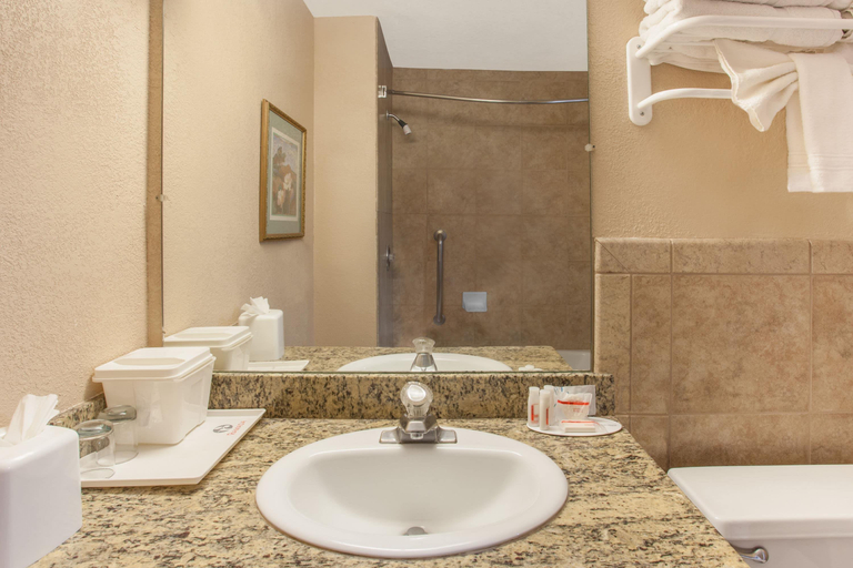 Bathroom 4, Ramada by Wyndham Fresno North, Fresno