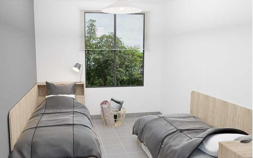 Bedroom 5, CISN Le Spot, Loire-Atlantique