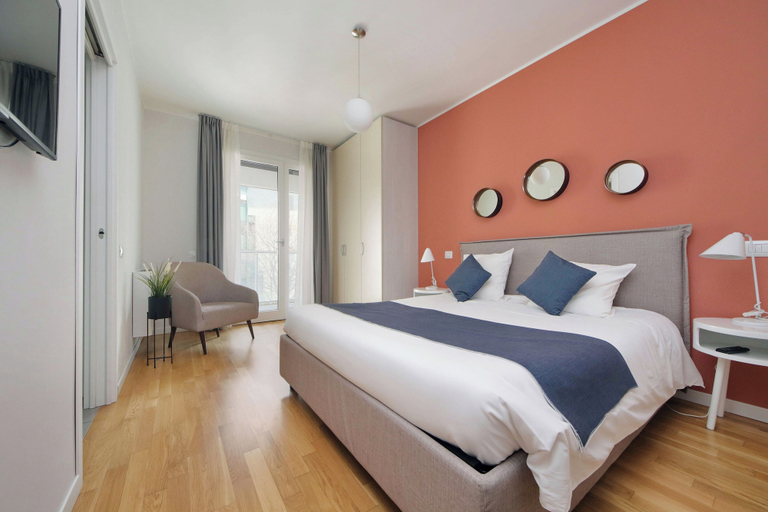 Bedroom 1, Quarto Verde Apartments, Bergamo