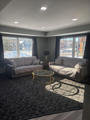 Living area 5, Plymouth Suites Hotel, Sheboygan