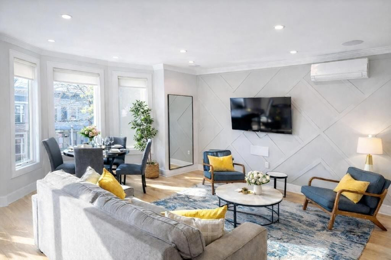 Living area 4, Modern 4BR 2.5BA Duplex For NYC, Jersey City