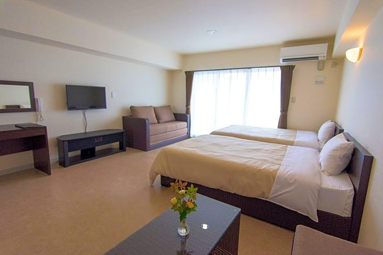 Bedroom 2, Chatan Beach Side Condominium Hotel Monpa, Chatan