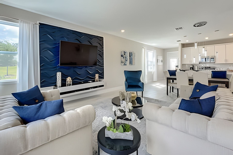 Living area 4, Reunion 3BR Villa Near Disney + Pool Access, Osceola