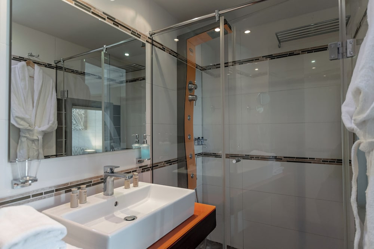 Bathroom 3, Naxos Resort Beach Hotel, South Aegean