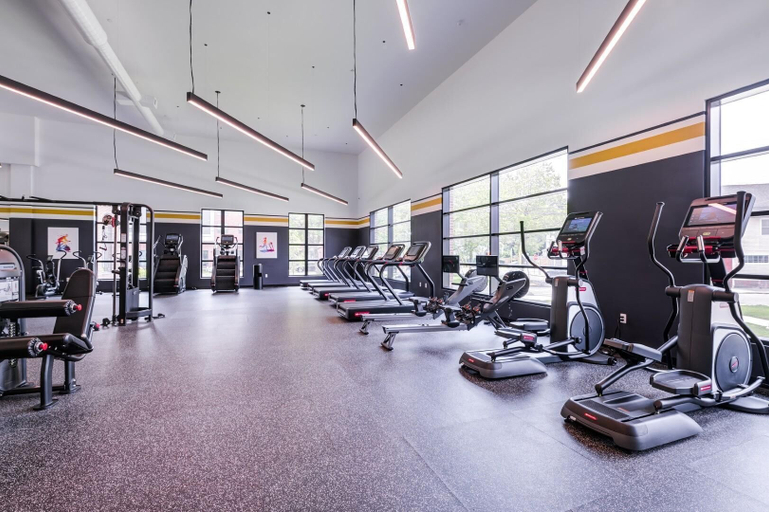 Fitness facility 2, Landing Apartments New Haven Near Dixwell, New Haven