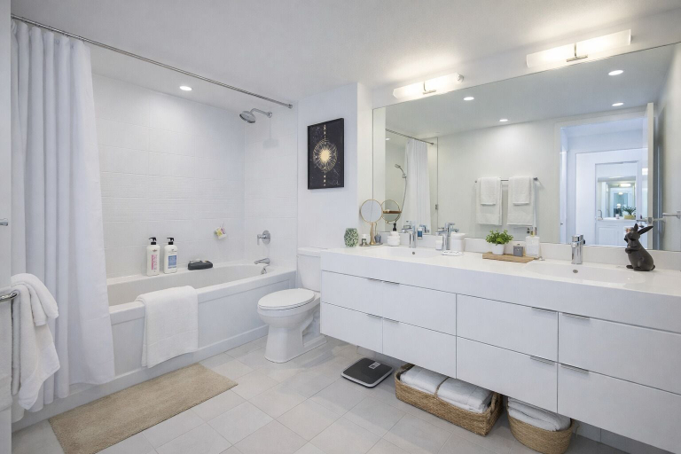 Bathroom, Toronto Skyline Suites, Toronto