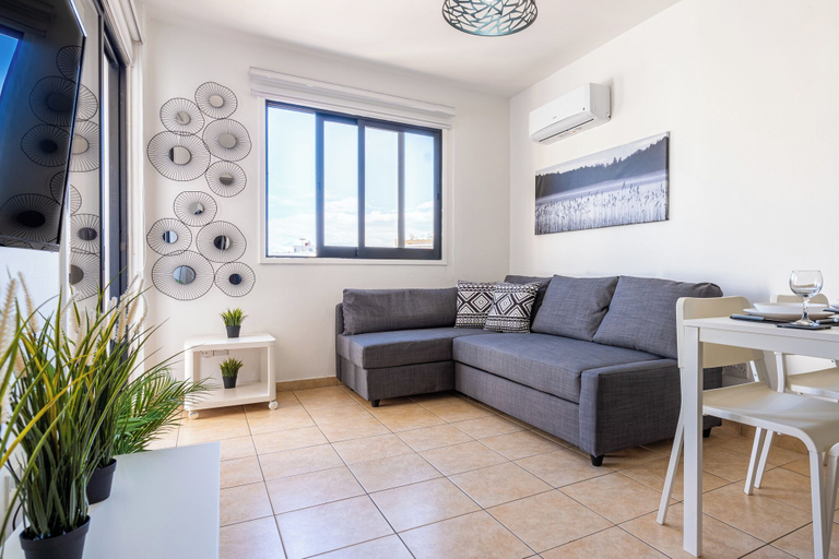 Living area 4, Polyn 1-BR Apt & Balcony in Larnaca, Larnaca