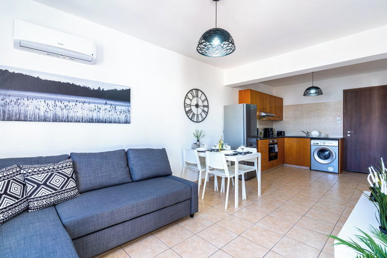 Living area 3, Polyn 1-BR Apt & Balcony in Larnaca, Larnaca