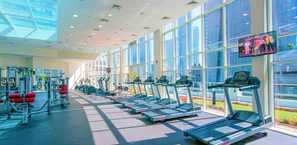 Fitness facility, Silk Valley-Cozy studio with water views, Abu Dhabi City
