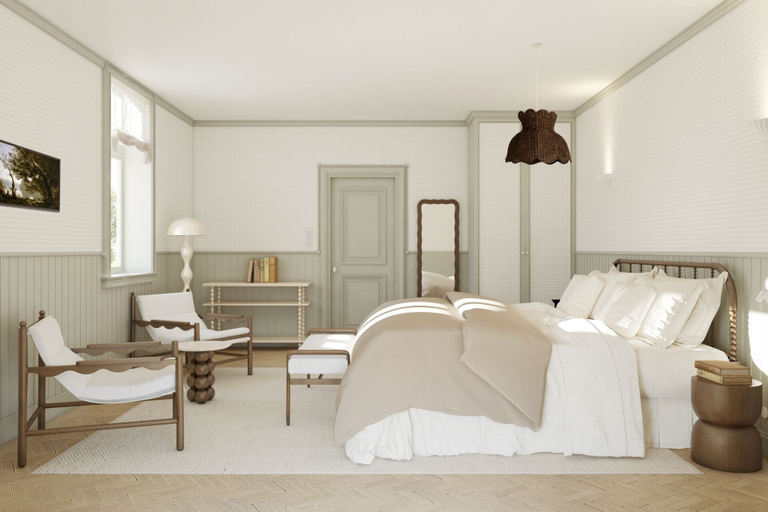 Bedroom 2, Château de Cîteaux - Fontenille Collection, Côte-d'Or