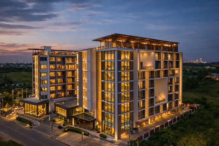 Exterior & Views 2, Tisha Hotel, Bang Sao Thong