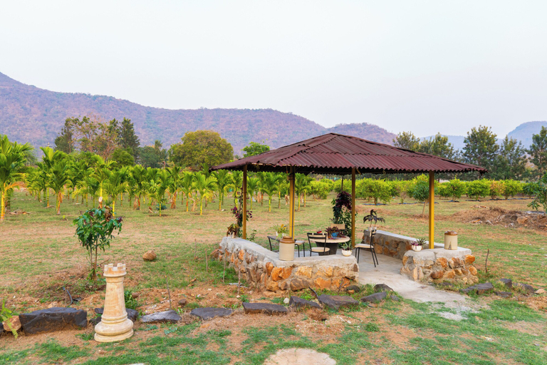 Outdoor dining 4, ALAYA STAYS KHADE FARMS 4BHK PetFriendly, Mandya