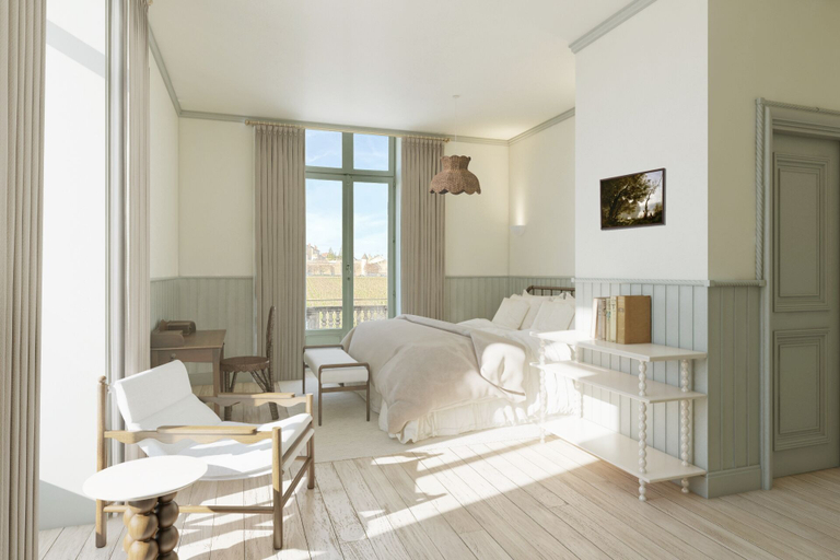 Bedroom 2, Château de Cîteaux - Fontenille Collection, Côte-d'Or