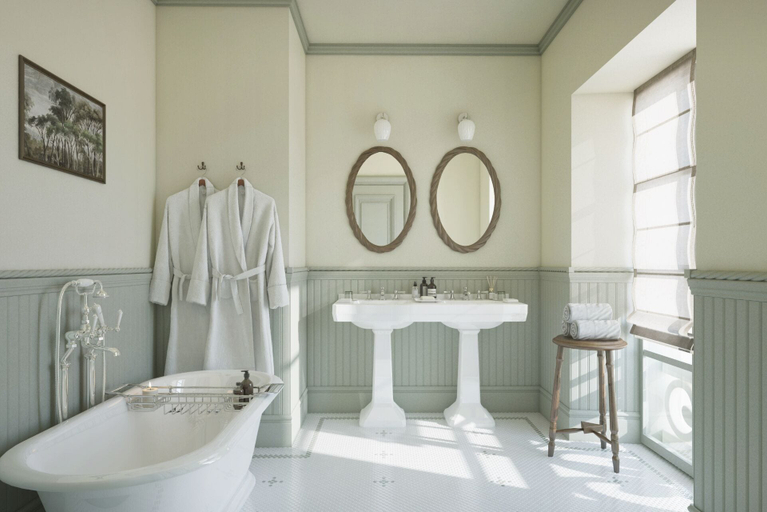 Bathroom 3, Château de Cîteaux - Fontenille Collection, Côte-d'Or