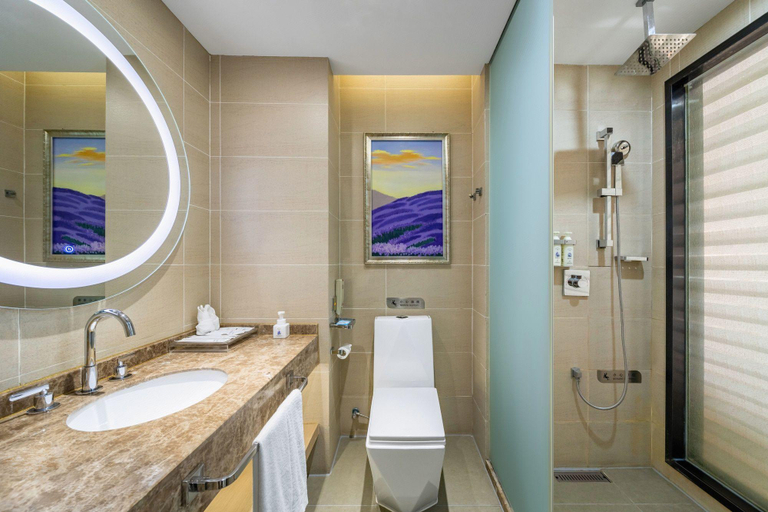 Bathroom 4, Lavande Hotel Leshan High-Speed Rail Station Wanda Plaza Branch, Leshan