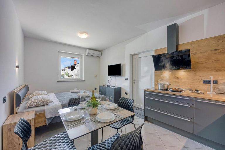 Dining room, Modern Apt Deni: Terrace + Private Parking, Koper