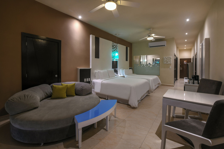 Bedroom 4, El Dorado Seaside Suites Oceanfront, All & More Inclusive - Adults Only - All inclusive, Cozumel