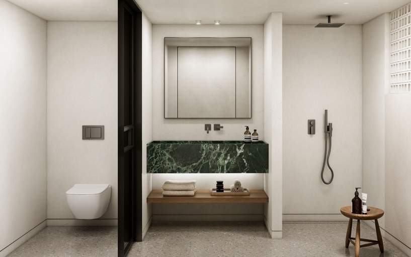 Bathroom 5, Tinos Beach Hotel, South Aegean