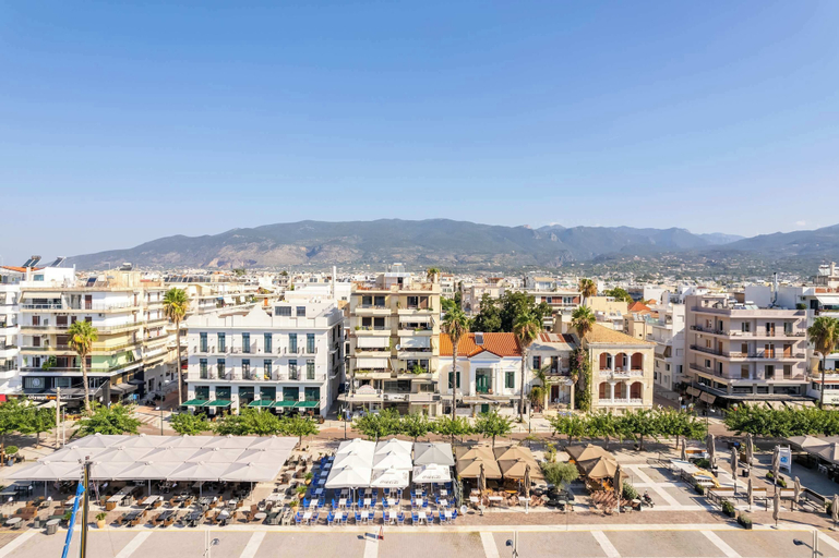 Room 3, Panellinion Beachfront Getaway Balcony Cityview, Peloponnese