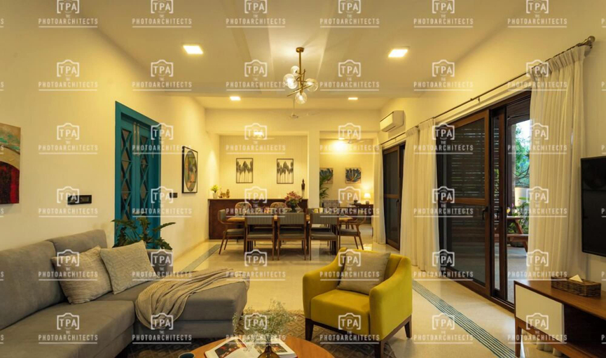 Living area 2, TBK VILLA ANJUNA 103, North Goa