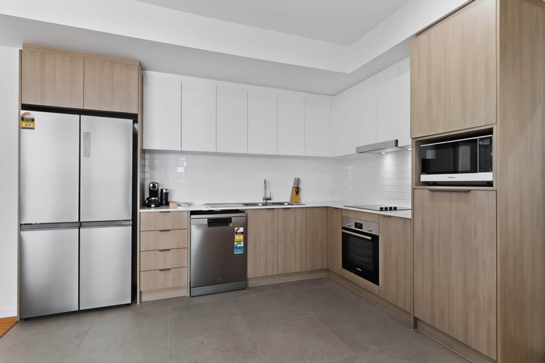 Private kitchen, Brand-new 3-bed Apartment With Scenic Views, Perth