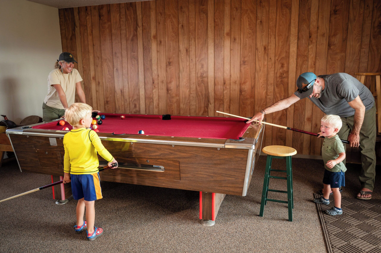 Game room, Durango RV Resort, La Plata