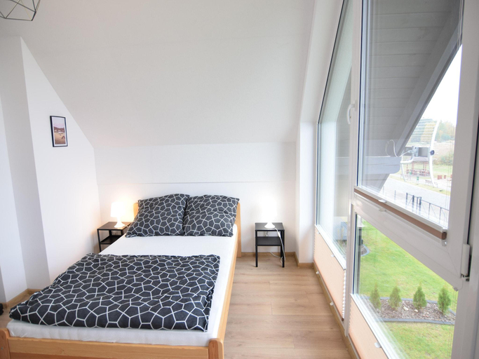 Bedroom 2, Cottage by Kiedrowickie Lake with Boat Access, Bytów