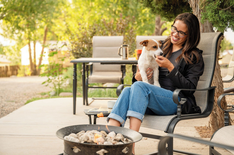 Outdoor dining 3, Durango RV Resort, La Plata