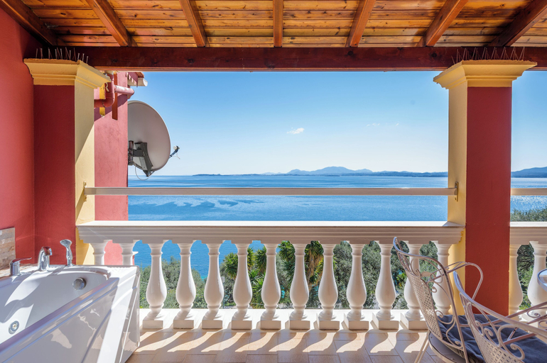 Jetted tub, Baracunda Seaview Apartments with private Hot Tub by Konnect, Ionian Islands