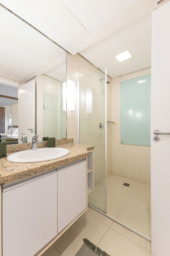 Bathroom 4, ARK Houses - Flat Vista Panorâmica & Piscina na Cobertura, Santos