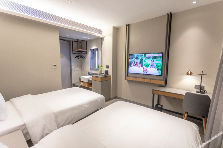 Bedroom 2, hantingホテル(廈門中山路第一港オーシャンビュー)(汉庭酒店(厦门中山路第一码头海景店)), Xiamen