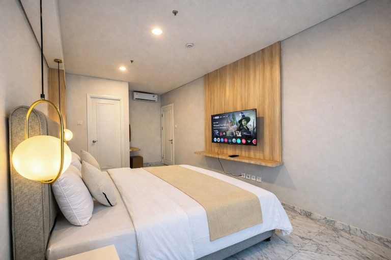 Room 3, Spacious 2Br Apartment At Condomonium Podomoro City Deli Medan, Medan
