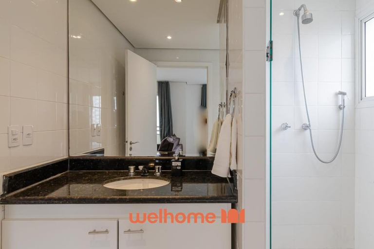 Bathroom, Apartamento na Bela Vista perto do Sirio Libanes, São Paulo