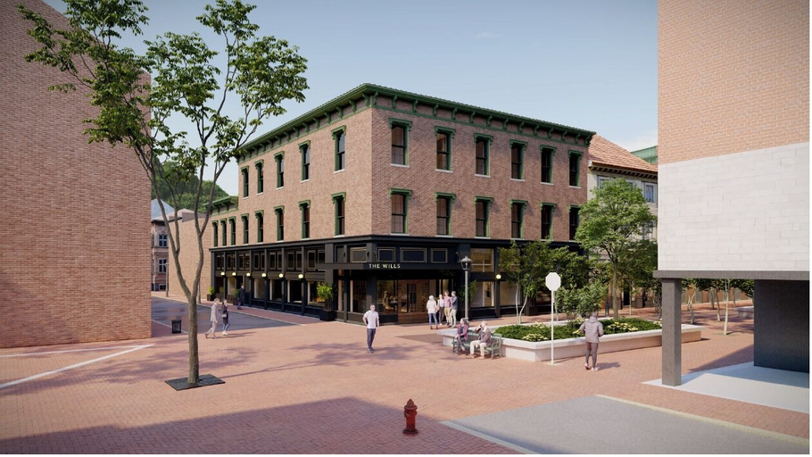 Front of property 1, The Wills Hotel, Allegany