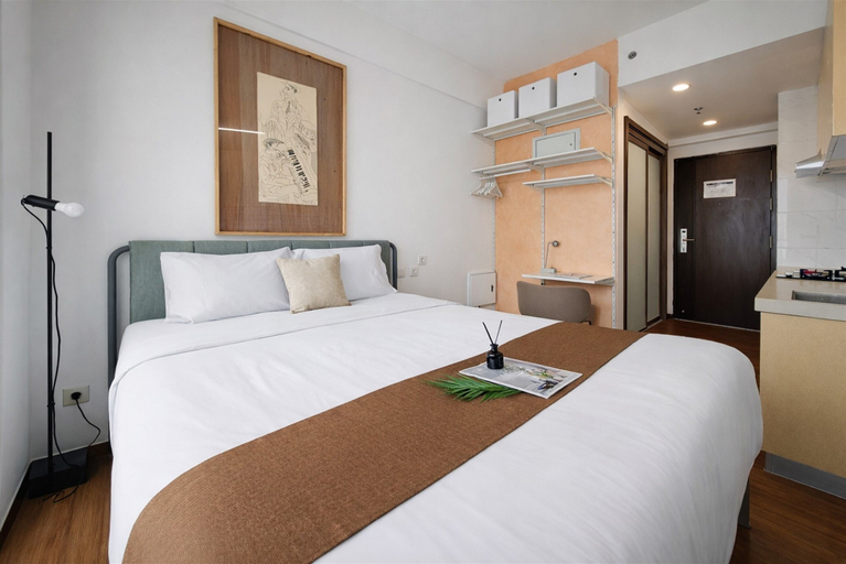 Bedroom 3, Comfortable Stay In Simple Studio At Apartment Sky House Bsd, South Tangerang