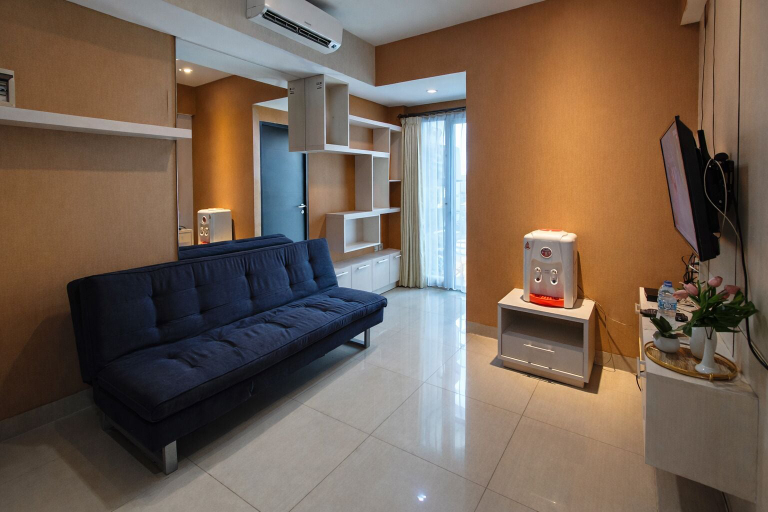 Living area 5, Neat 2Br For 3 Pax At Tamansari Papilio Apartment, Surabaya