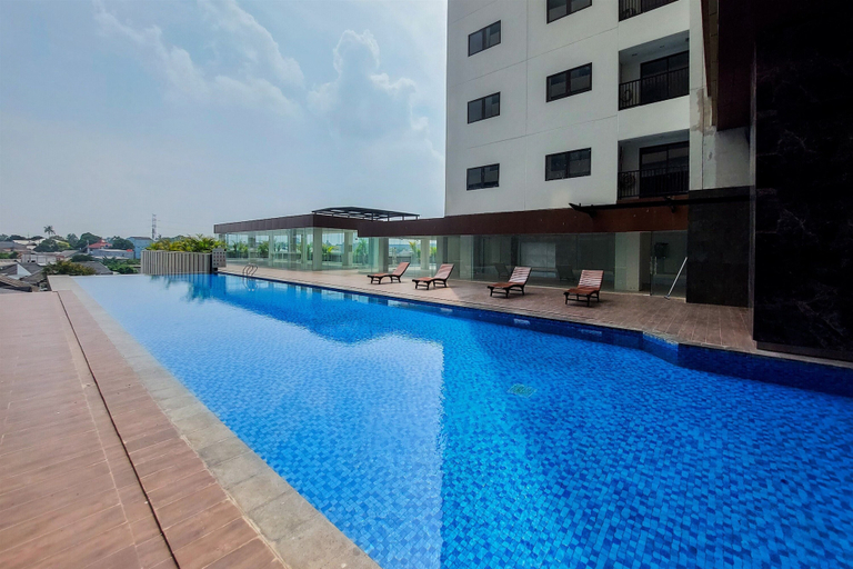 Pool, Homey And Minimalist Studio Apartment At Anwa Residence, Tangerang Selatan