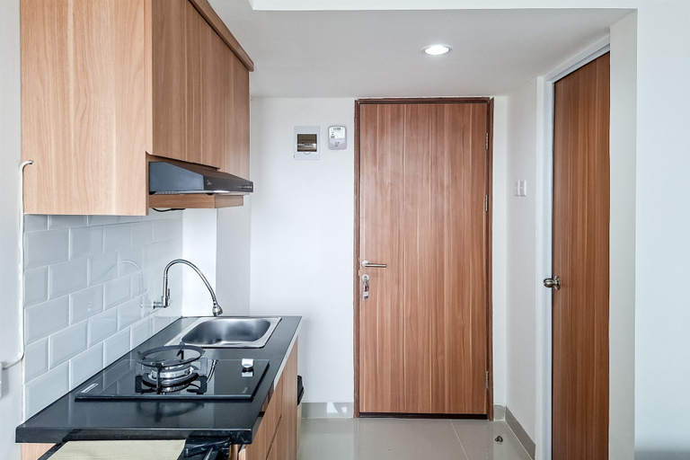 Private kitchen 4, Compact White Studio At Cisauk Point Apartment, Tangerang