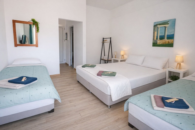 Bedroom 2, Karavaki Apartments, Ionian Islands